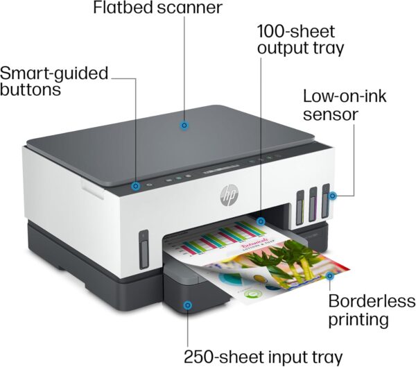 HP Smart -Tank 7001 Wireless All-in-One Cartridge-free Ink -Tank Printer, up to 2 years of ink included, mobile print, scan, copy (28B49A) - Image 2